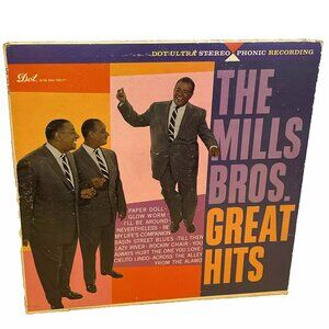 The Mills Bros Great Hits (Vinyl, 1959) Dot DLP 25157 Good+ LP Record Album